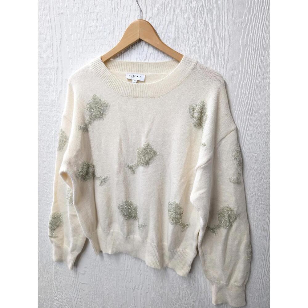 Gilli Champagne Glass Pullover Holiday Party Sweater Celebrate NYE Shower Medium - Picture 4 of 7